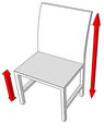 wysokość krzesła